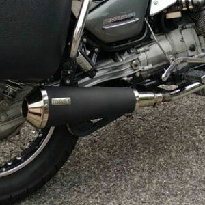 ★エントリーでポイント10倍★MOTO GUZZI(モトグッチ) NEVADA ネバダ750 Evo ステンレス スリップオンマフラー マットブラック MASS Exhaust