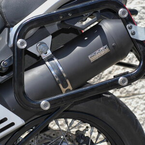 ★エントリーでポイント10倍★MOTO GUZZI(モトグッチ) STELVIO ステルヴィオ トータルマットブラックスタイル スリップオンマフラー MASS Exhaust