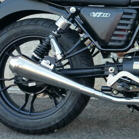 MOTO GUZZI(モトグッチ) V7II Tromb レトロ ステンレス スリップオンマフラー ポリッシュ MASS Exhaust