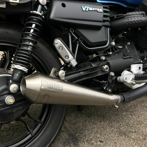 ★エントリーでポイント10倍★MOTO GUZZI(モトグッチ) V7III Tromb レトロ ステンレス スリップオンマフラー MASS Exhaust