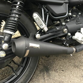 MOTO GUZZI(モトグッチ) V7 Tromb レトロ ステンレス スリップオンマフラー マットブラック MASS Exhaust