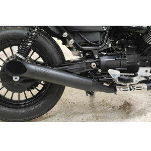MOTO GUZZI(モトグッチ) V9 Hot Rod ステンレス スリップオンマフラー マットブラック MASS Exhaust