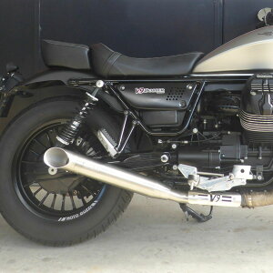 MOTO GUZZI(モトグッチ) V9 Hot Rod ステンレス スリップオンマフラー サテン MASS Exhaust
