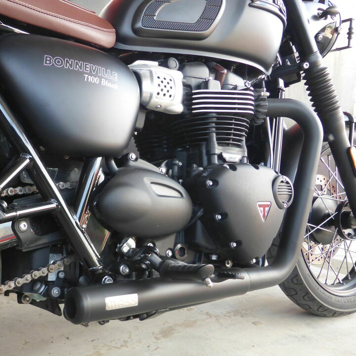 楽天市場】トライアンフ ボンネビルT100/T120 ステンレス 2in2フル 
