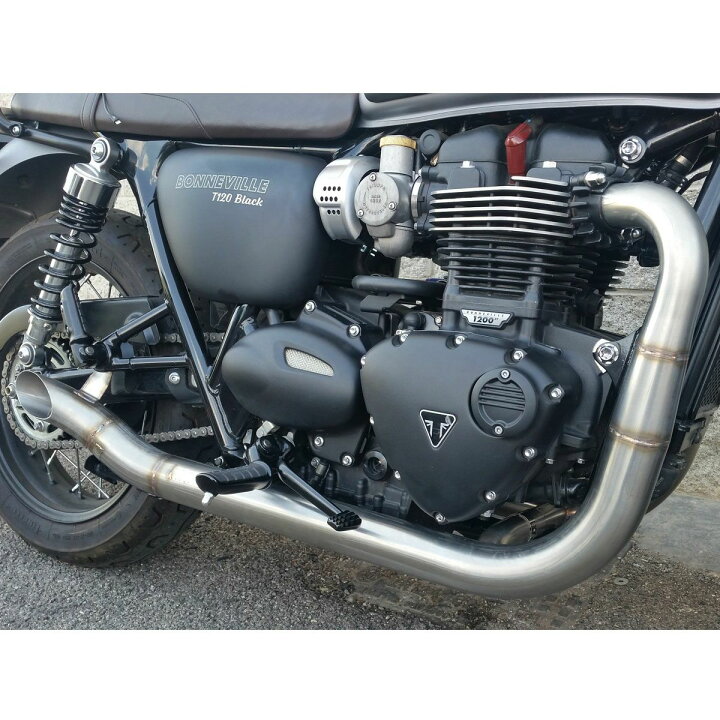 楽天市場】トライアンフ ボンネビルT100/T120 ステンレス 2in2 Hot Rod 