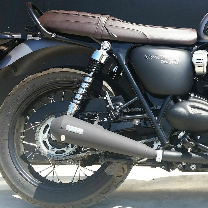 楽天市場】トライアンフ ボンネビルT100/T120 ステンレス Trombレトロ 