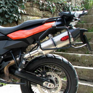 BMW F800GS �I�[�o���`�^�� �X���b�v�I���}�t���[ �J�[�{���`�b�v(���[�V���O) MASS Exhaust