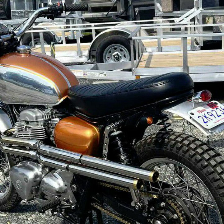 楽天市場】W400, W650, W800 フラットベンチシート ブラック オメガ 