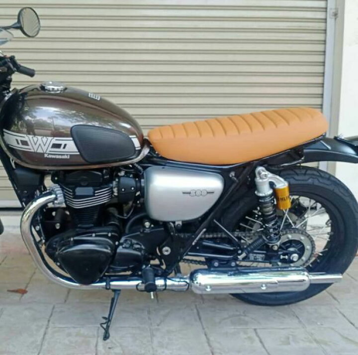 楽天市場】W400, W650, W800 フラットベンチシート タンブラウン 