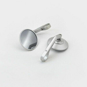 Xs[h400/XNu[400X o[Gh~[ Vo[ Clamp-On Bar End Mirrors Silver TEC