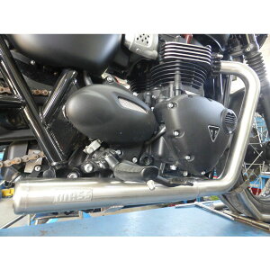 ★エントリーでポイント10倍★トライアンフ スピードツイン900 ステンレス 2in2フルエキゾーストマフラー マットブラック MASS Exhaust