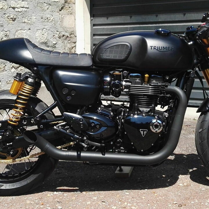 楽天市場】トライアンフ スラクストン1200R/RS ステンレス2in2 Hot Rod 
