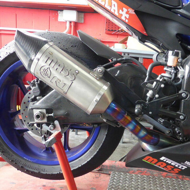 楽天市場】YZF-R1/R1M 15-20 フレイムチタンマフラー+触媒デリート 