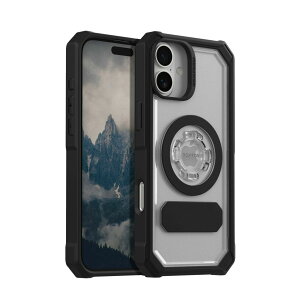 ROKFORM iPhone 16 Plus"Crystal Case" バイク スマホマウント Magsafeワイヤレス充電対応