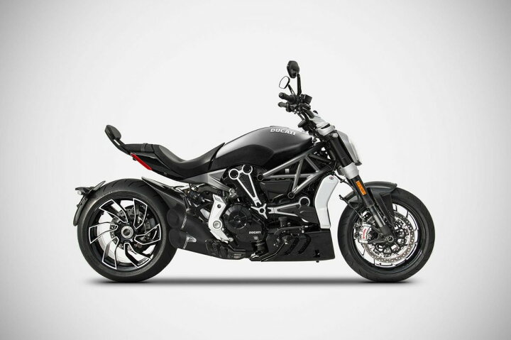 楽天市場】DUCATI Xディアベル スリップオンマフラー ブラック レース 