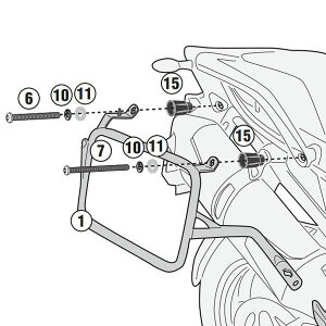 ^CK[1200GT/GTv 22-24 MONOKEY CAM-SIDE TChP[Xz_[ GIVI(Wr)