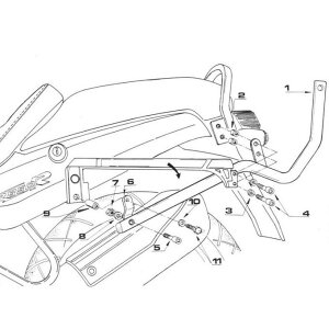 BMW R850R/R1100R MONOKEY/MONOLOCKΉgbvP[Xp ALA GIVI