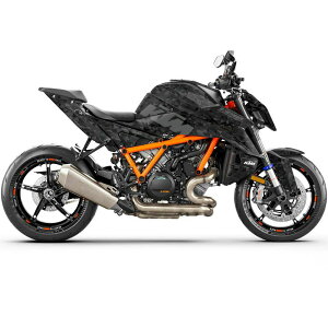 Moto Pro Works �t���f�J�[���L�b�g Polyatomic (�X�e���X) �O���[ �}�b�g�d�� KTM 1390�X�[�p�[�f���[�NR/Evo (2024)