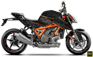 Moto Pro Works �t���f�J�[���L�b�g Polyatomic (�X�e���X) �u���b�N �O���X�d�� KTM 1290�X�[�p�[�f���[�NR