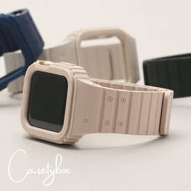 アップルウォッチ バンド apple watch バンド スポーツ SE シリコン ラバーバンド マグネット ケース カバー 一体型 38mm 40mm 41mm 42mm 44mm 45mm