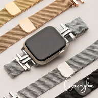 アップルウォッチ バンド apple watch バンド ステンレス レディース メッシュ マグネット ミラネーゼル…