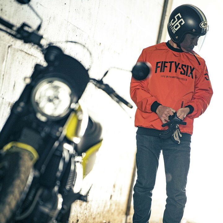 楽天市場 56デザイン 56design Pull Over Jacket バイク アウター ライディング ジャケット 肩 肘 背中 ソフトパッド標準装備 P2 Motorimoda