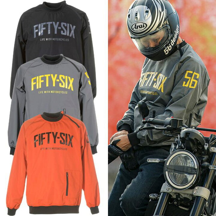楽天市場 56デザイン 56design Pull Over Jacket バイク アウター ライディング ジャケット 肩 肘 背中 ソフトパッド標準装備 P2 Motorimoda