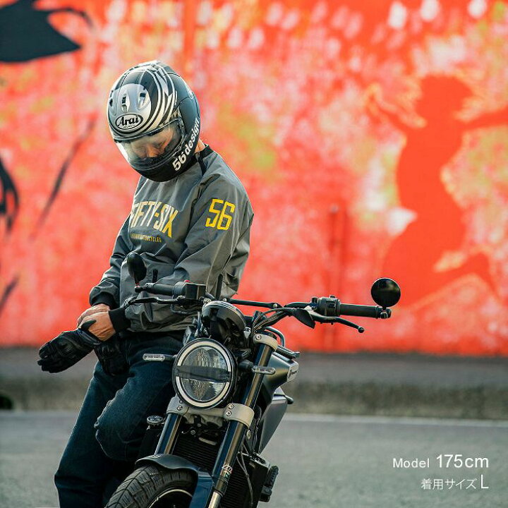 楽天市場 56デザイン 56design Pull Over Jacket バイク アウター ライディング ジャケット 肩 肘 背中 ソフトパッド標準装備 P2 Motorimoda
