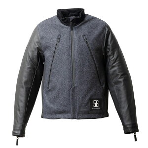 56fUC WPbg U[ X[u g WPbg oCN EFA AE^[ 56design LEATHER SLEEVES MELTON JACKET