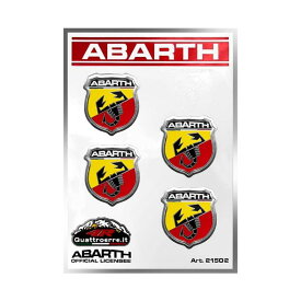 アバルト ステッカー エンブレム ステッカー （4個セット） 車 雑貨 ABARTH