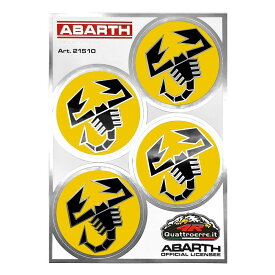 アバルト ステッカー スコーピオン ラウンド ステッカー 車 雑貨 ABARTH