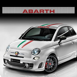 XebJ[ Aog tgKXXebJ[  G ABARTH Windshield Sunshade Band FiltraVedo One Way Abarth Effect Family Sticker