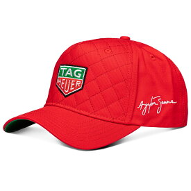 帽子 アイルトン・セナ タグ・ホイヤー プレミアムタグ キルティング キャップ モータースポーツ 雑貨 Ayrton Senna Official Premium Tag Heuer Quilted Cotton Red Cap