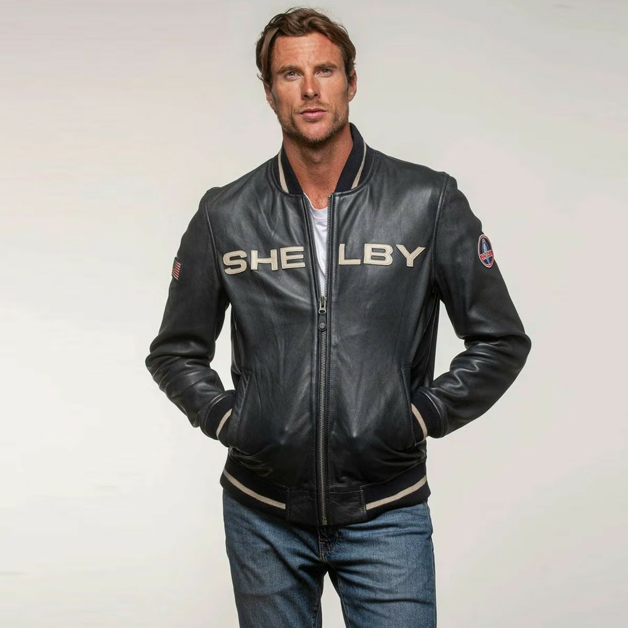 Blouson en cuir Carroll Shelby "Dallas"