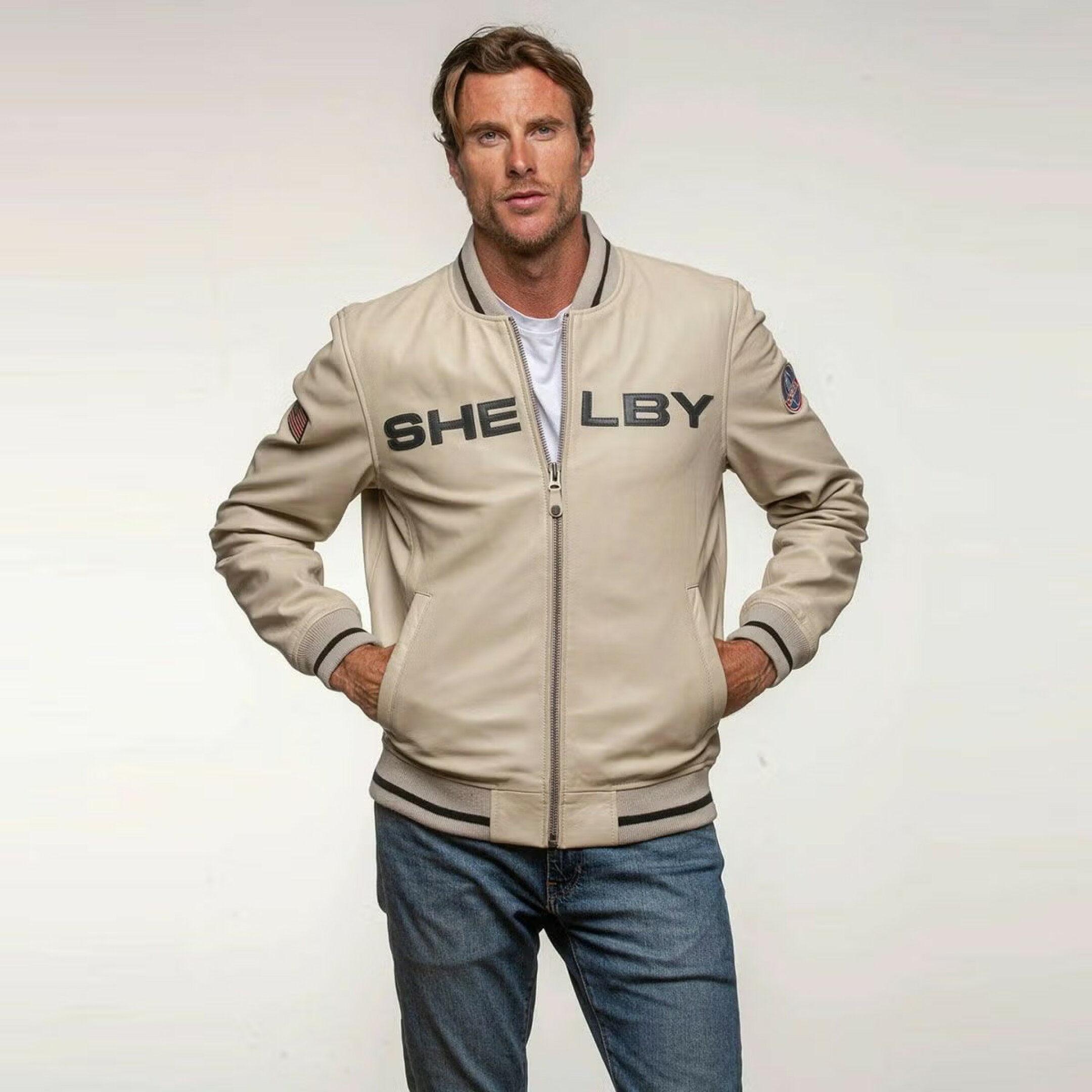 Blouson en cuir Carroll Shelby "Dallas"