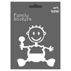ステッカー ファミリーステッカー Beb&#232; Maschio ステッカー 車 雑貨 Family Stickers