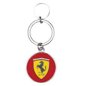 フェラーリ キーホルダー スクーデリア フェラーリ ラウンド キーホルダー モータースポーツ 雑貨 Ferrari
