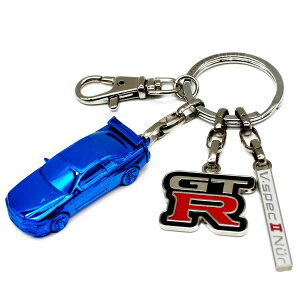 �L�[�z���_�[ �j�b�T�� ���Y�X�J�C���C�� GT-R (BNR34) 3D �L�[�����O BLUE EDITION 5000���� �V���A���t Nissan skyline �� �G�� NISSAN