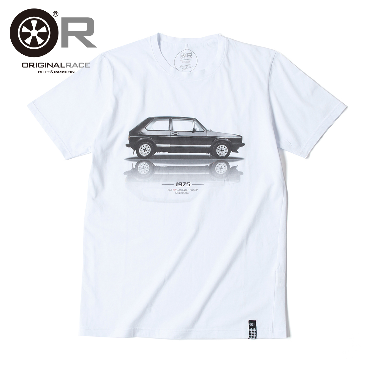 70 80年代のレーシングカーやbmw Gsモデルを中心に写真とイラストを融合したようなプリントtシャツ オリジナル レース Original Race Golf メンズ 新生活 Gti フォルクスワーゲン 半袖 Tシャツ スリムフィット イタリア製