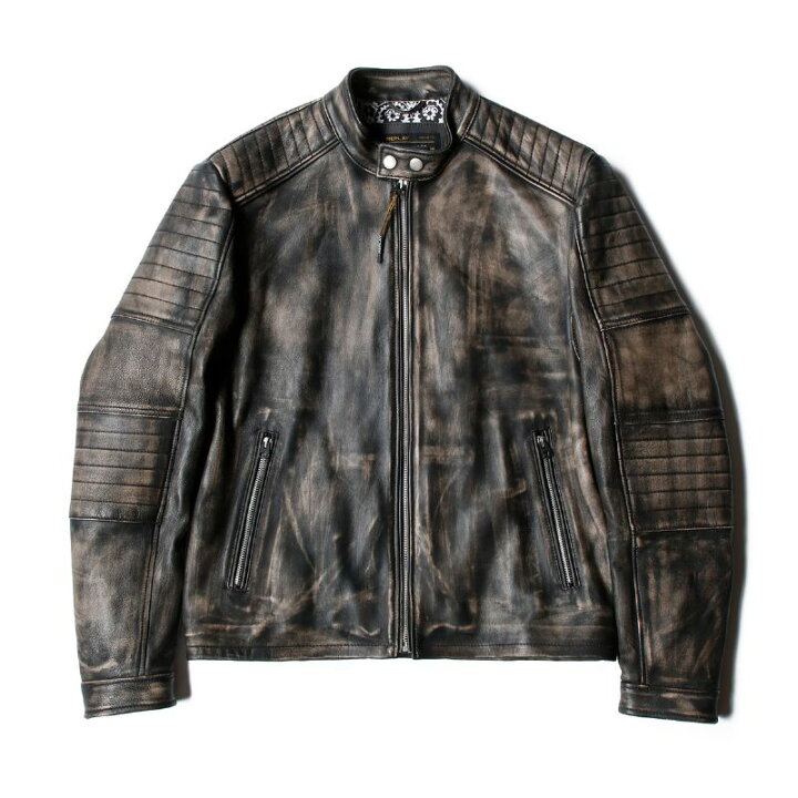 楽天市場】リプレイ レザージャケット シープレザースプレーペイント 