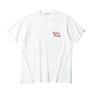 vC TVc vC K[W Rbg TVc oCN EFA gbvX REPLAY COTTON T-SHIRT WITH REPLAY GARAGE