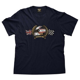 Tシャツ レトロフォーミュラー1 Nigel Mansell helmet Mens T-shirt モータースポーツ ウェア RETRO FORMULA 1