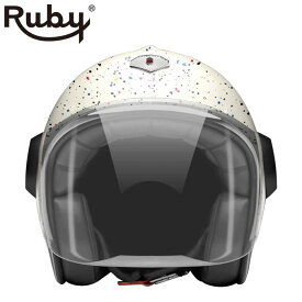 ジェット ルビー コスモス（ベルベデーレ） バイク ヘルメット Ruby