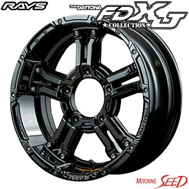 【ジムニー等に】RAYS TEAM DAYTONA FDX-J collection 16×5.5J 5H 139.7 +0 × YOKOHAMA GEOLANDAR X-AT G016 片側アウトラインホワイトレター 195R16C 104/102Q サマータイヤホイール5本セット