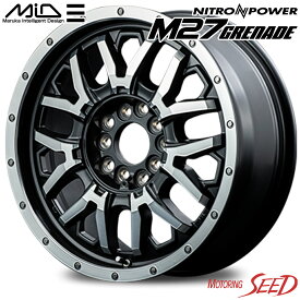 【スイフトスポーツ、GRヤリス等に】MID NITRO POWER M27 GRENADE 17×7J 10H 114.3 +40 × DUNLOP DIREZZA DZ102 205/45R17 サマータイヤホイール4本セット