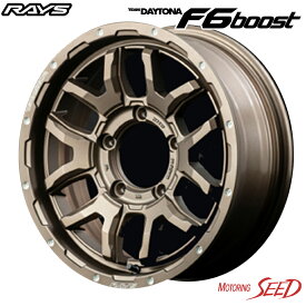 【ジムニー等に】RAYS TEAM DAYTONA F6 boost for JIMNY/JIMNY SIERRA 16×6J 5H 139.7 -5 × YOKOHAMA GEOLANDAR CV G058 175/80R16 サマータイヤホイール5本セット