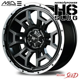 【RAV4、デリカD:5等に】MID NITRO POWER H6 SLUG 16×7J 5H 114.3 +40 × BFGoodrich Mud-Terrain T/A KM3 ブラックレター LT225/75R16 サマータイヤホイール4本セット