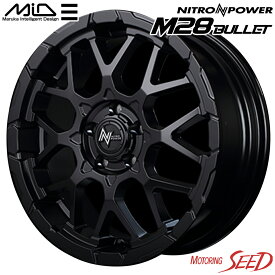 【RAV4、デリカD:5等に】MID NITRO POWER M28 BULLET-S 16×7J 5H 114.3 +40 × BFGoodrich Mud-Terrain T/A KM3 ブラックレター LT225/75R16 サマータイヤホイール4本セット