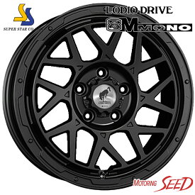 【ジムニー等に】SUPER STAR LODIO DRIVE 8M MONO 16×5.5J 5H 139.7 +20 × YOKOHAMA GEOLANDAR A/T G015 185/85R16 L サマータイヤホイール4本セット