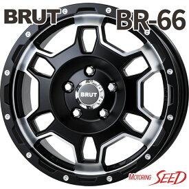 【クラウンエステート等に】BRUT BR-66 16×6.5J 5H 114.3 +30 × KENDA KR20 KAISER 205/55R16 サマータイヤホイール4本セット